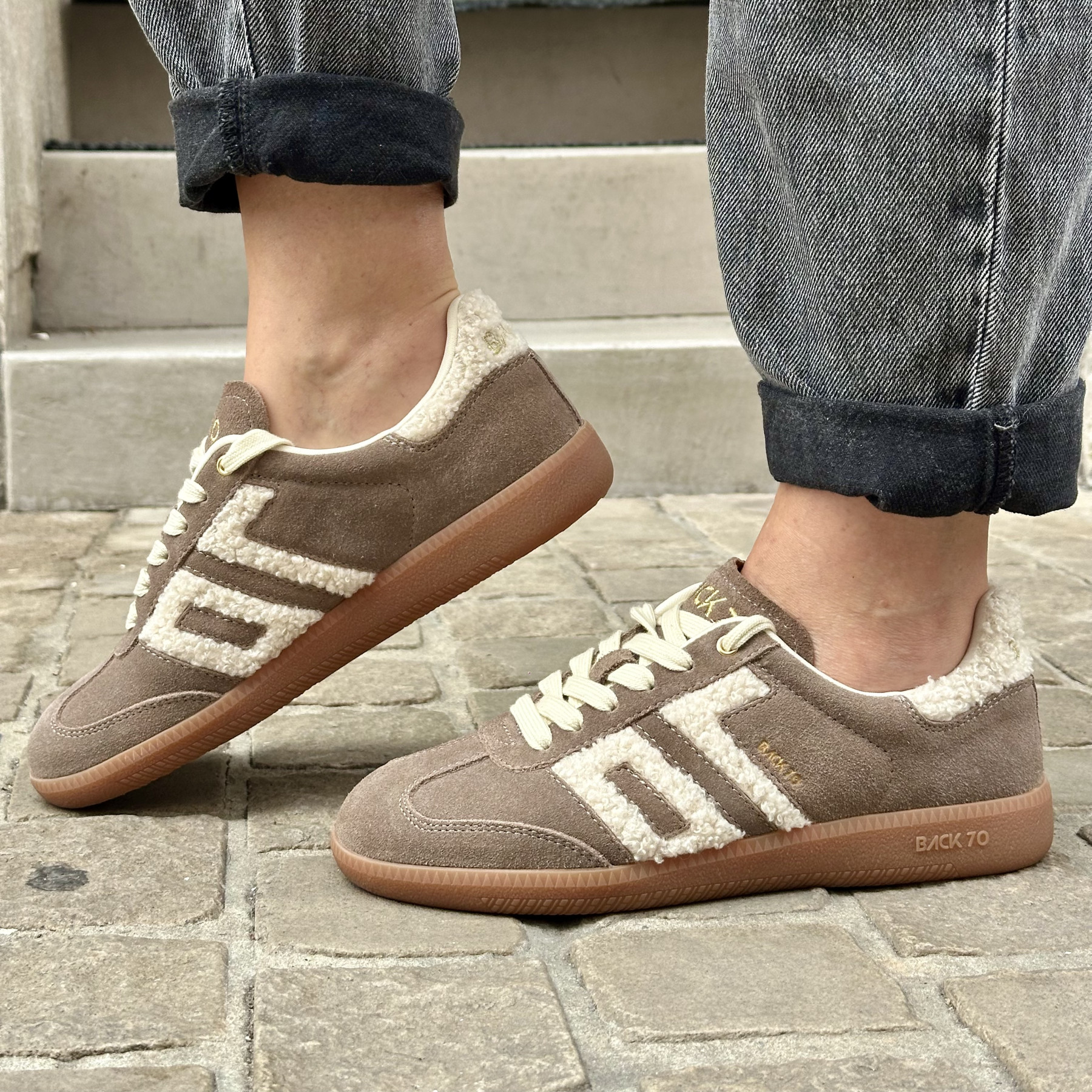 back 70 basket cloud 606 beige suede castagno
