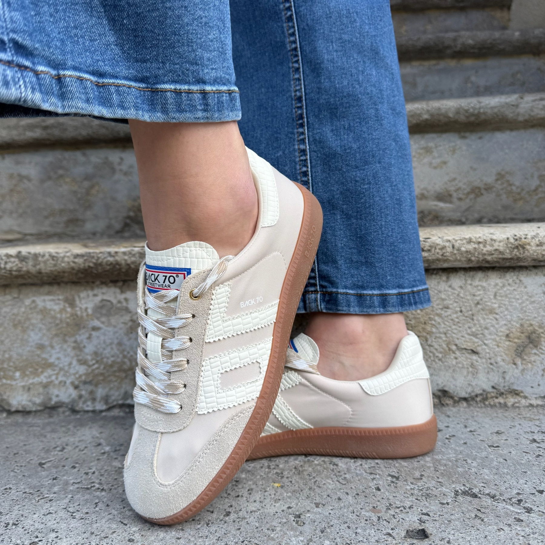 back 70 basket ghost  nylon beige 