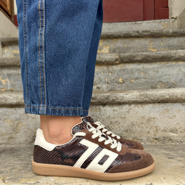 BACK 70 BASKETS  CLOUD S101 SNAKE BROWN 