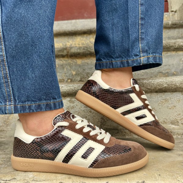 BACK 70 BASKETS CLOUD S101 SNAKE BROWN/BUTTER 