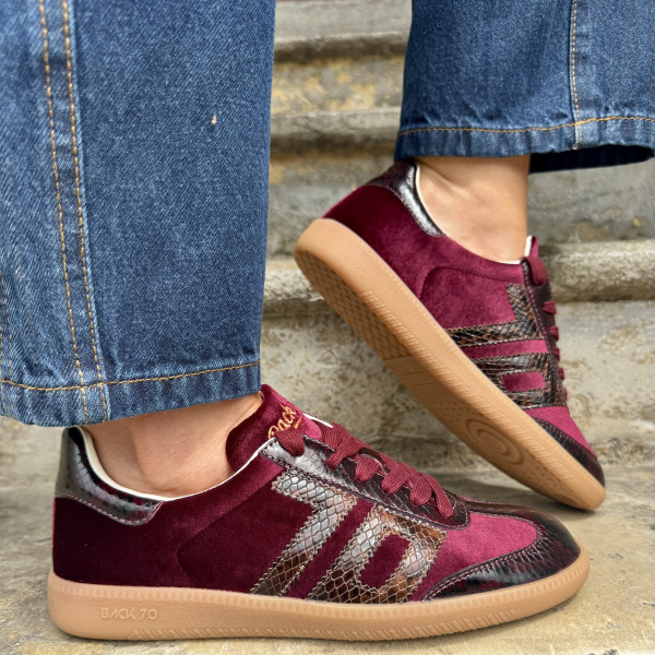BACK 70 BASKETS CLOUD V103 VELVET WINE/SNAKE 