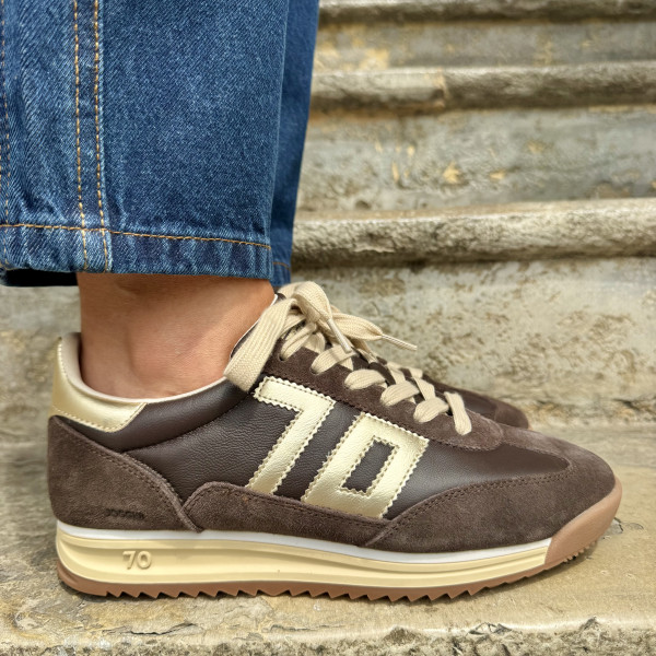BACK 70 BASKETS JOGGER N02 COFFEE/GOLD