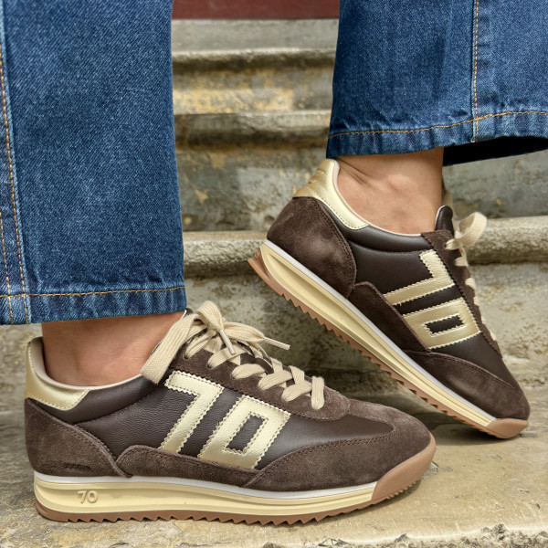 BACK 70 BASKETS JOGGER N02 COFFEE/GOLD