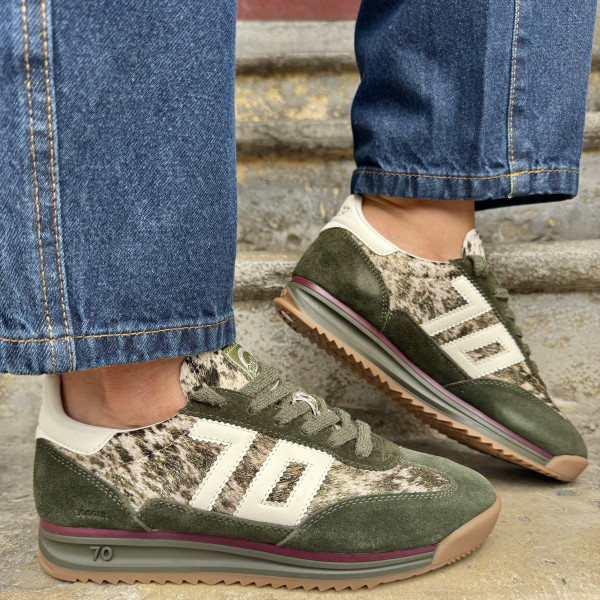 BACK 70 BASKETS JOGGER P101 FOREST/BUTTER