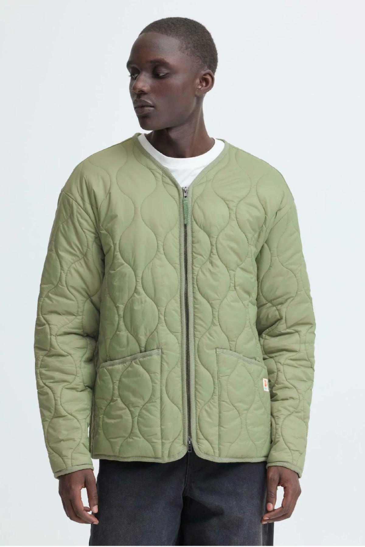 blend veste  matelassée jkt vert amande 