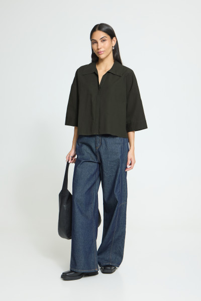 BLOUSE ICHI LUANNE VERTE 20126551