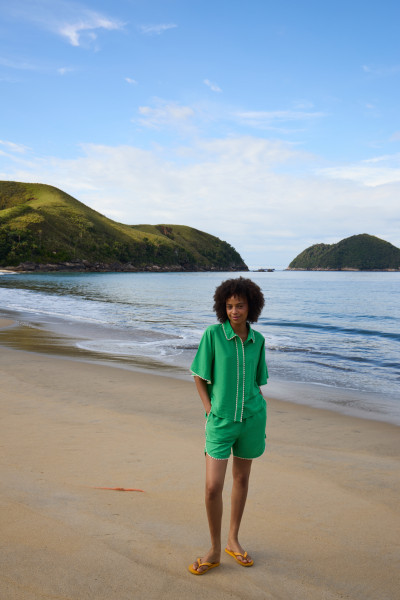 BLOUSE ICHI VERTE LENI 20125361 