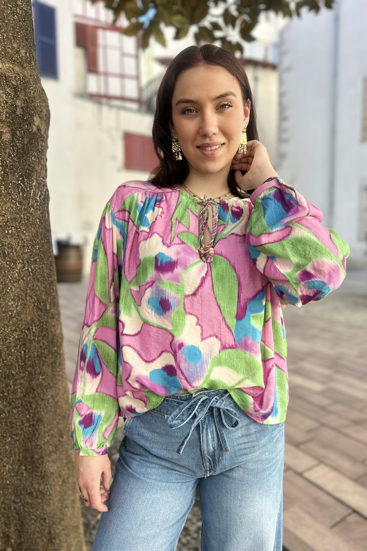 Blouse the korner bohème multicolore