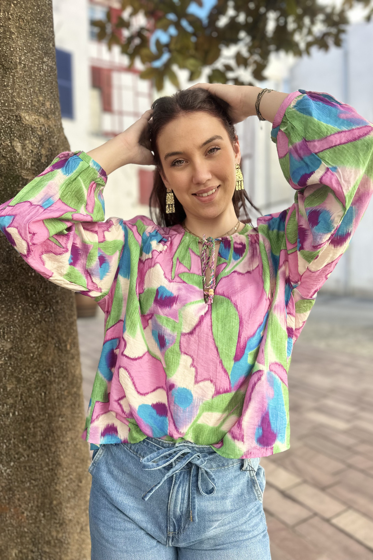 Blouse the korner bohème multicolore