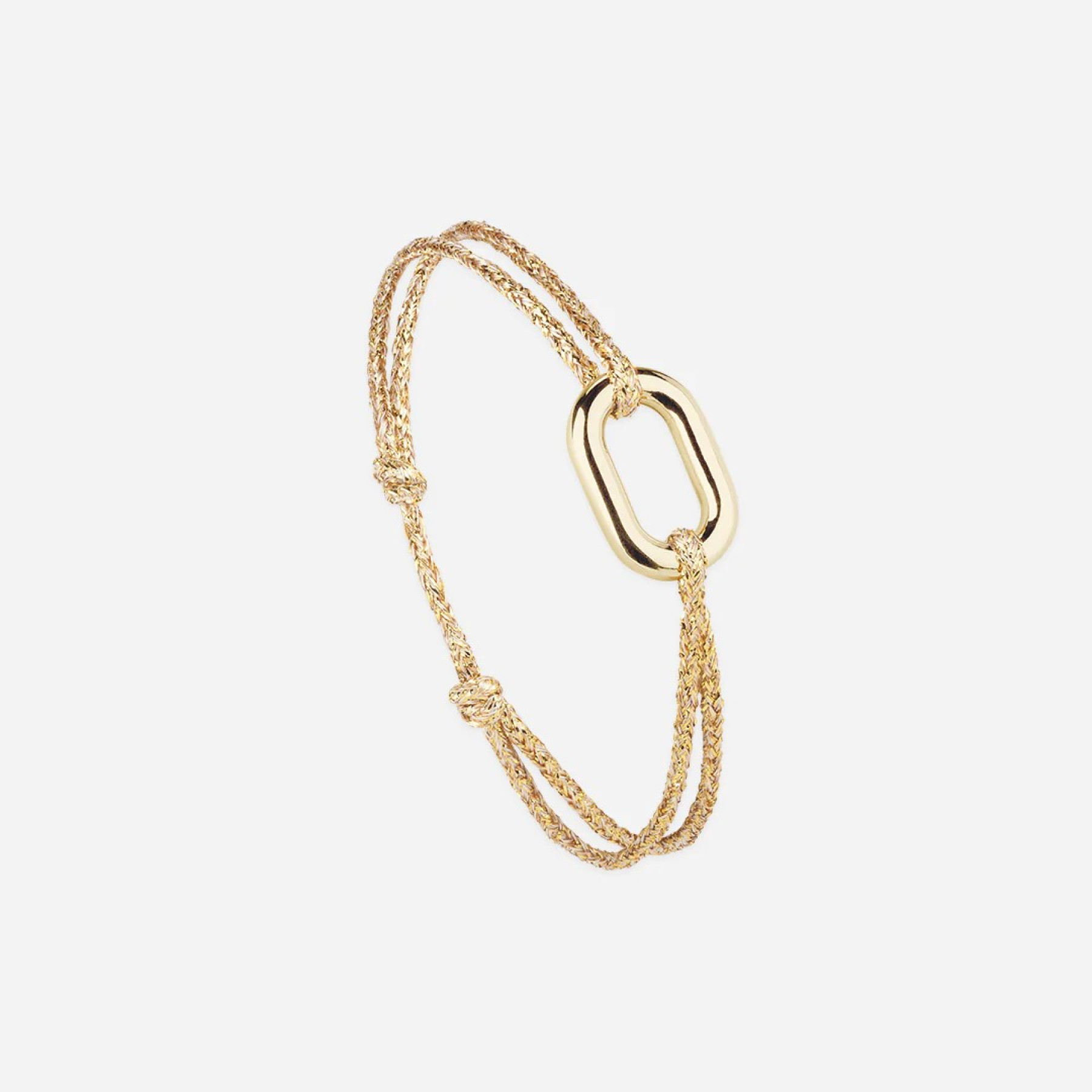 bracelet le vent à la française filin plaqué or 16mm