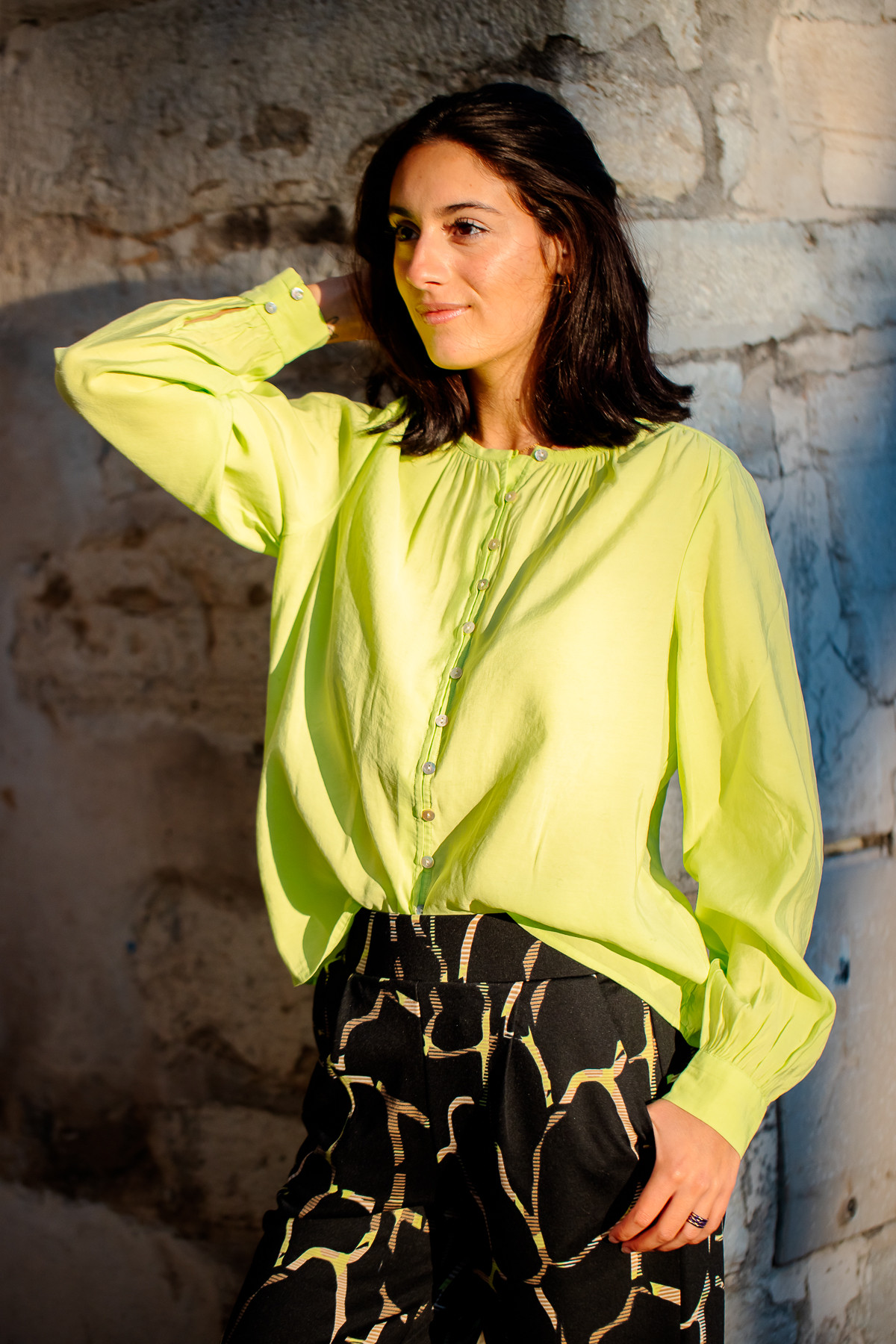 B.young blouse byhelvig 14301 sharp green 