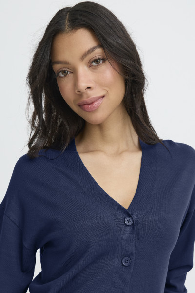 B.YOUNG CARDIGAN 8583 MORLA BLEU NUIT E26 