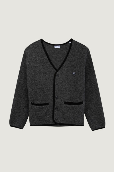 Cardigan Maison Labiche – Modèle Barroux Patch Cœur