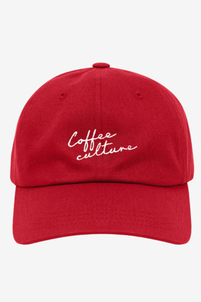 Casquette Coffee Culture Rouge Accessoires Kaotiko