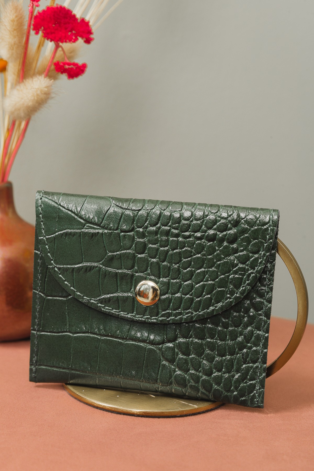 PORTE MONNAIE CUIR EFFET CROCO (2)