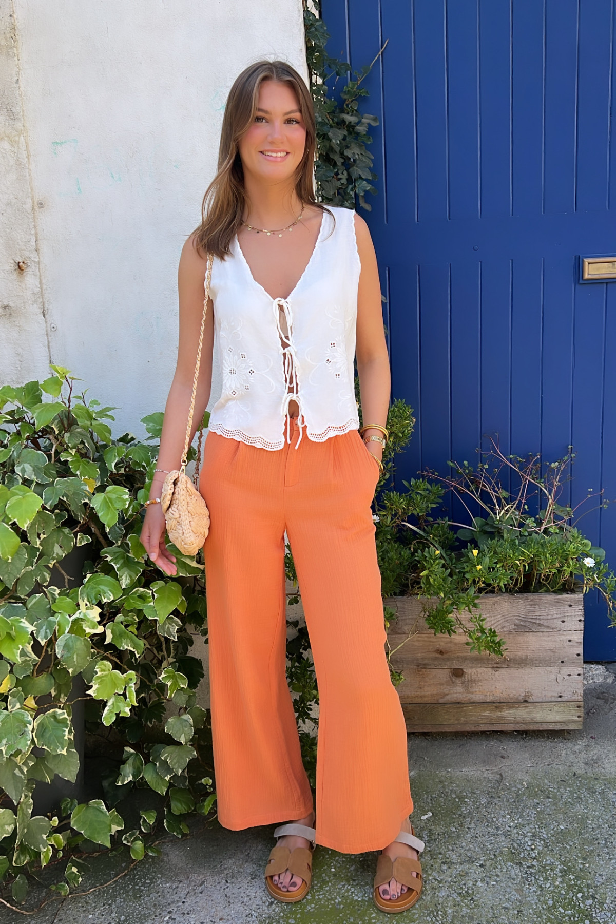 THE KORNER PANTALON ORANGE 48038 E24 (1)
