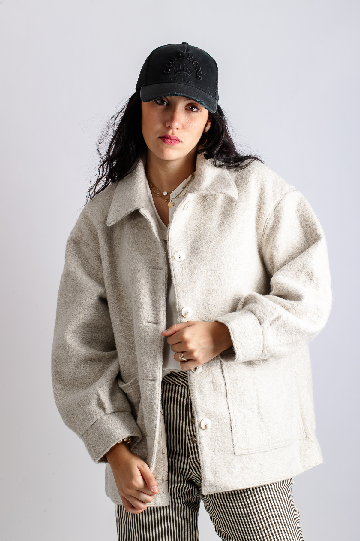 manteau veste the korner jacket beige 1074 (2)