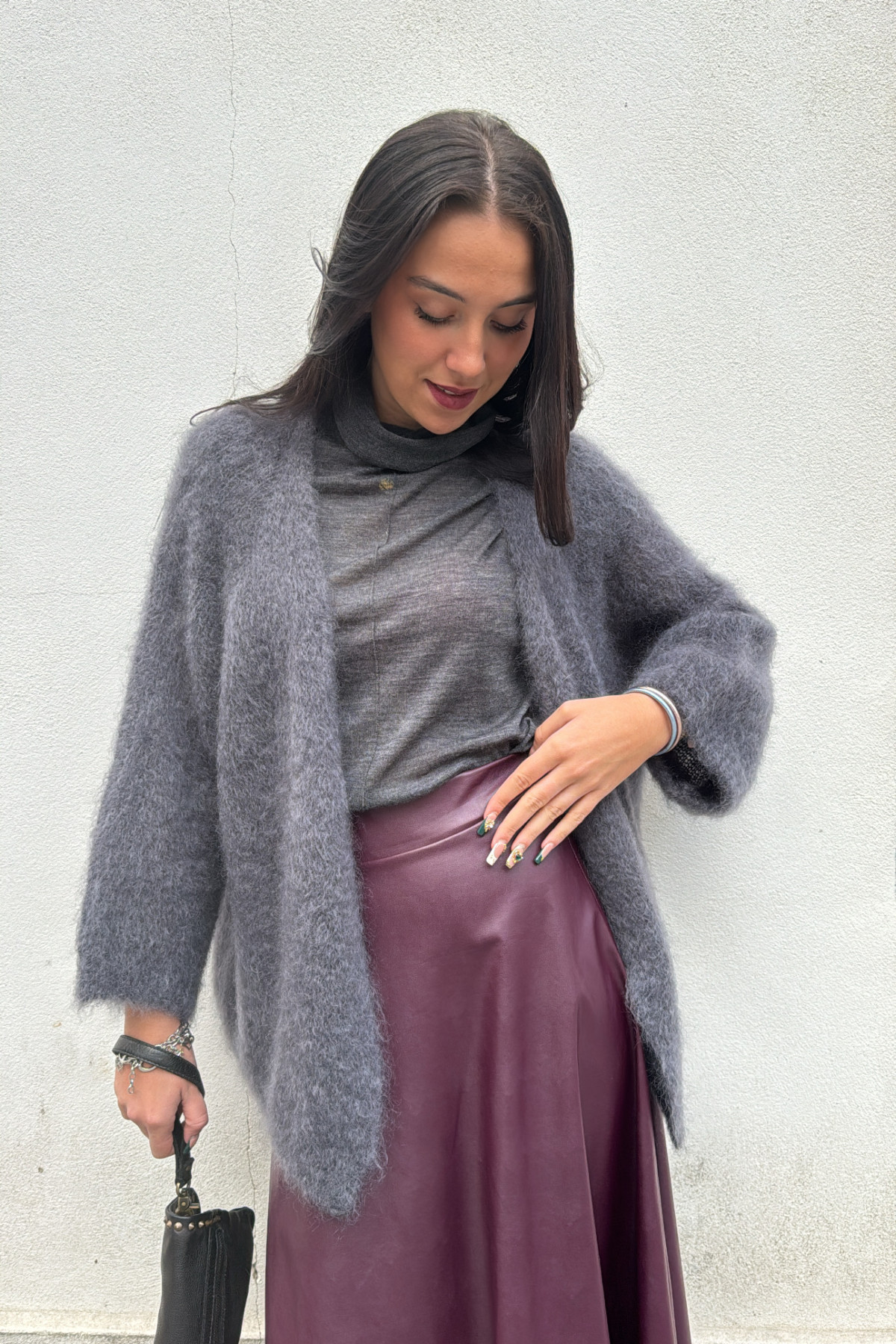 Chummy gilet 24209 femme gris fonce en kid mohair (2)