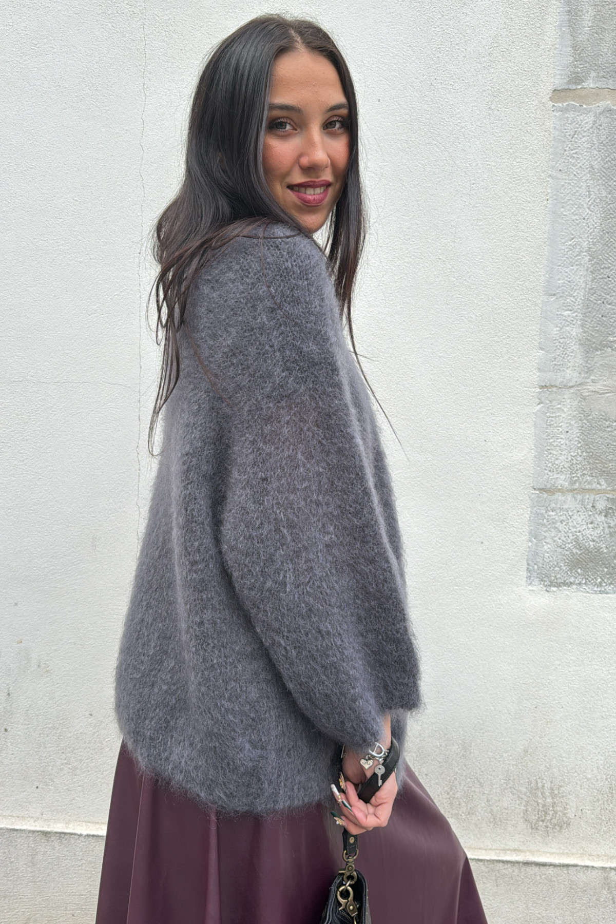 Chummy gilet 24209 femme gris fonce en kid mohair (3)