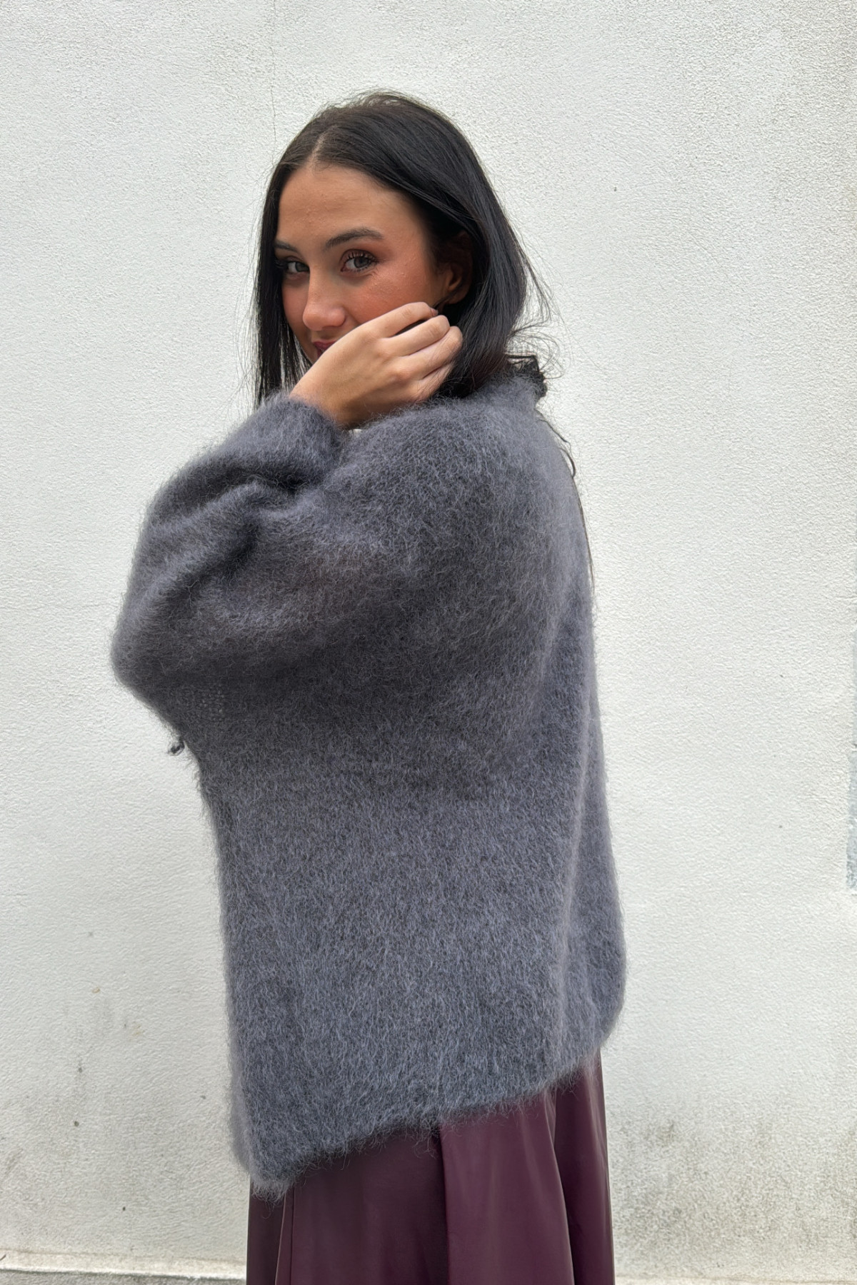 Chummy gilet 24209 femme gris fonce en kid mohair (4)