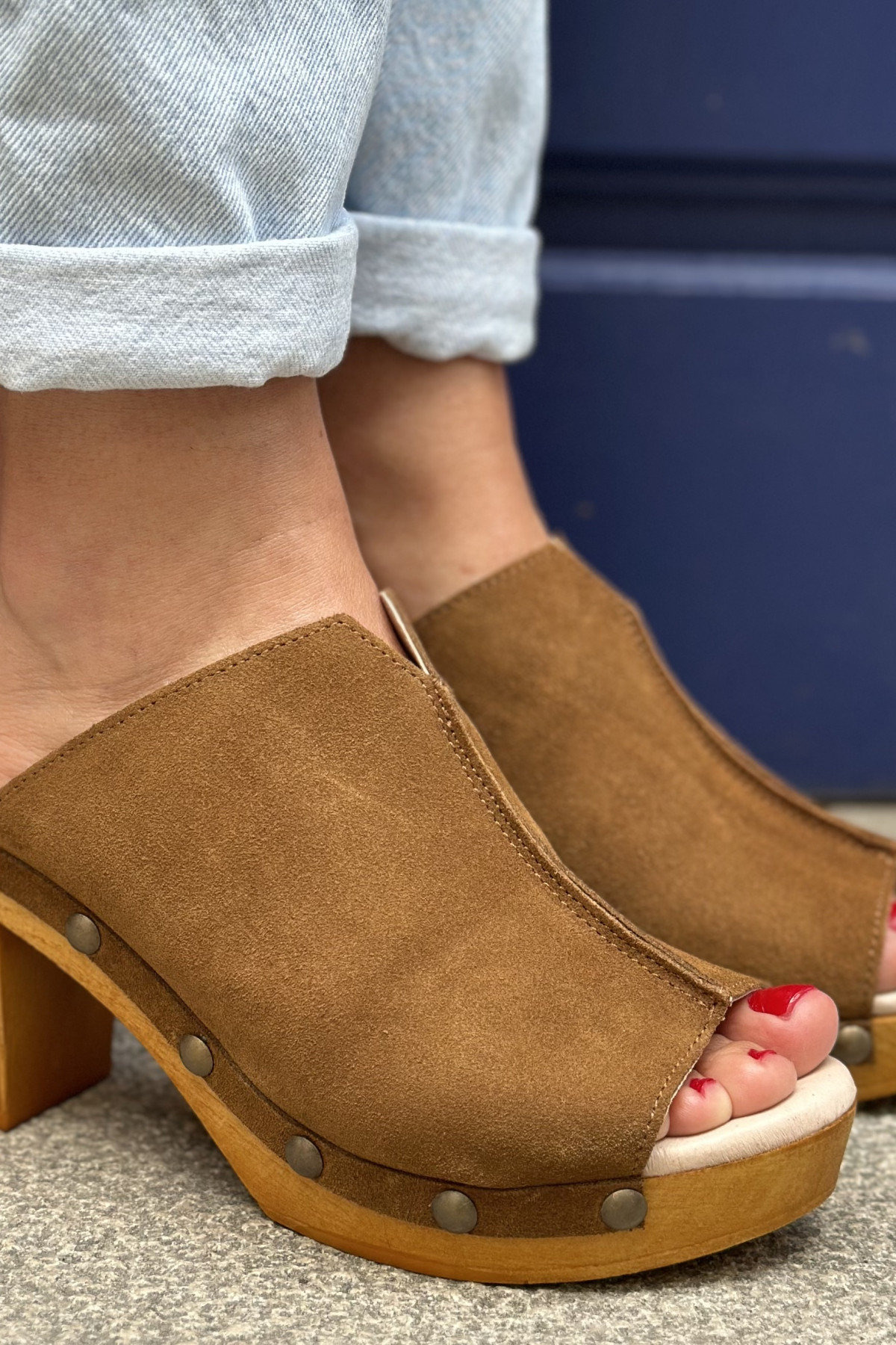 les sabots de caro mules bilbao nubuck  (4)