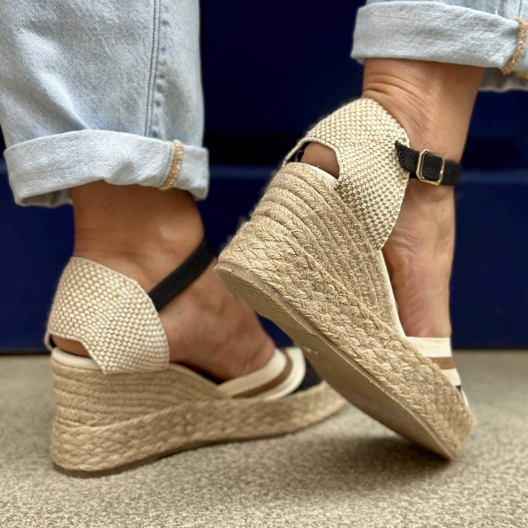 Palomitas sandales espadrilles à talons compensé (4)