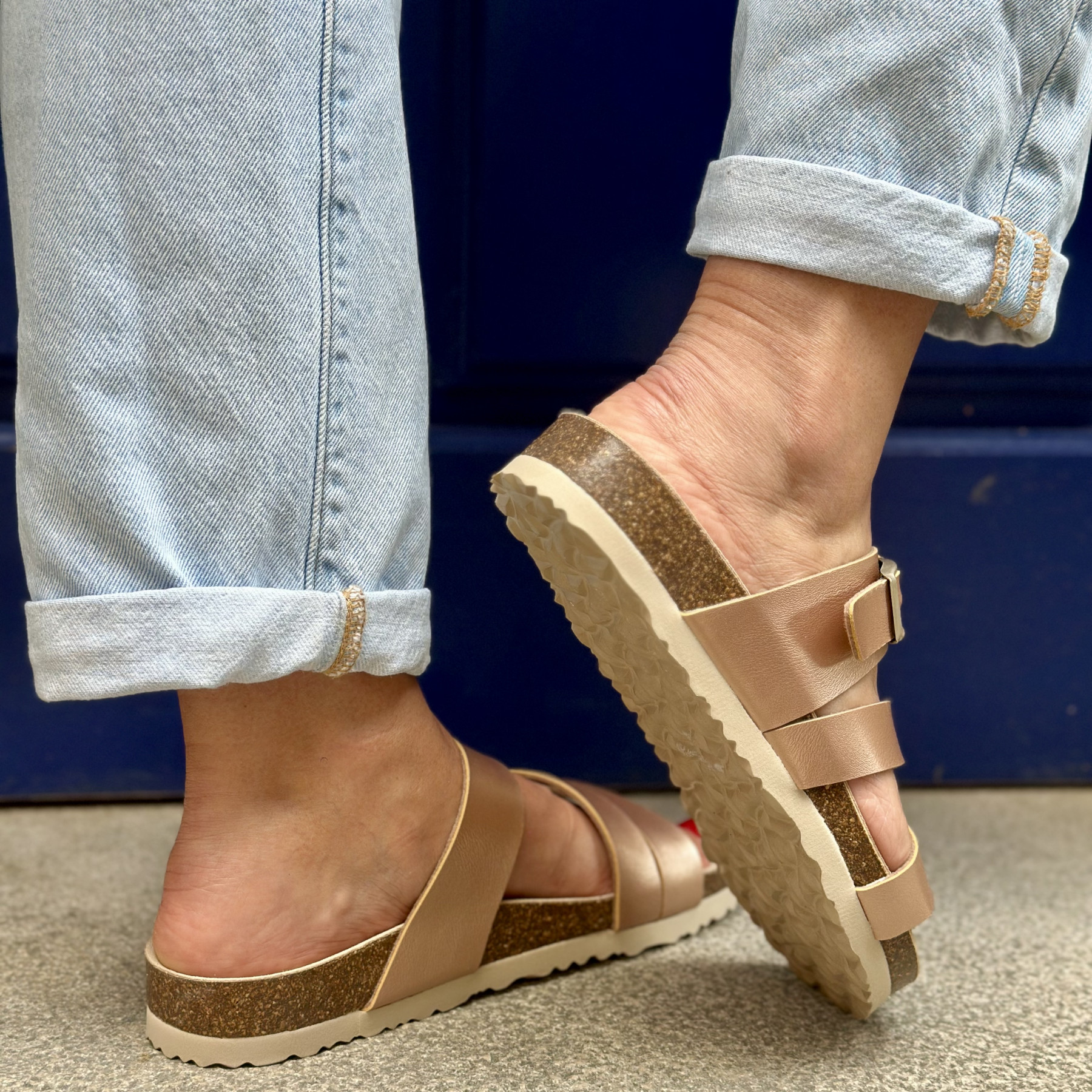 &otherstep sandales 2506 rose gold  (4)