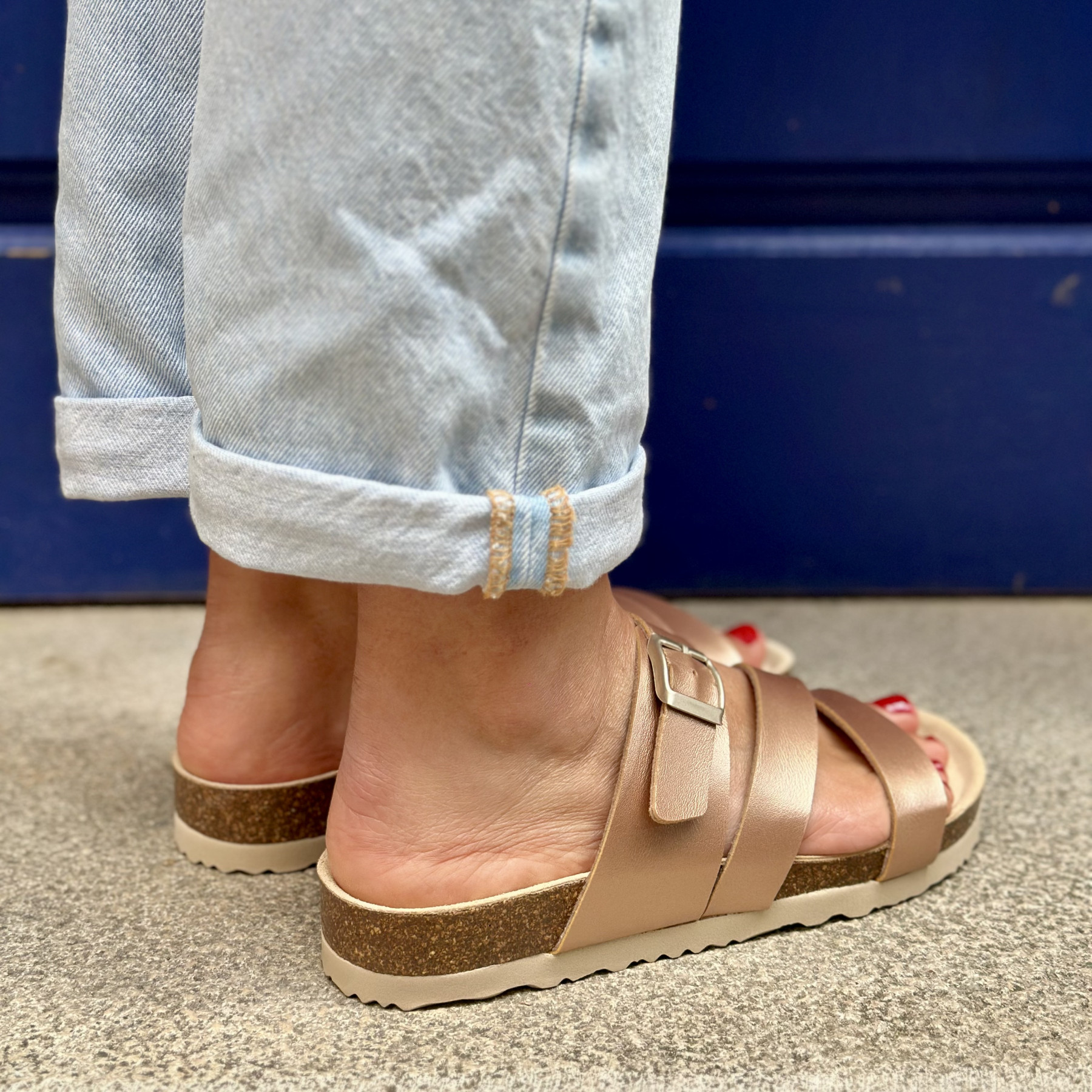 &otherstep sandales 2506 rose gold  (5)