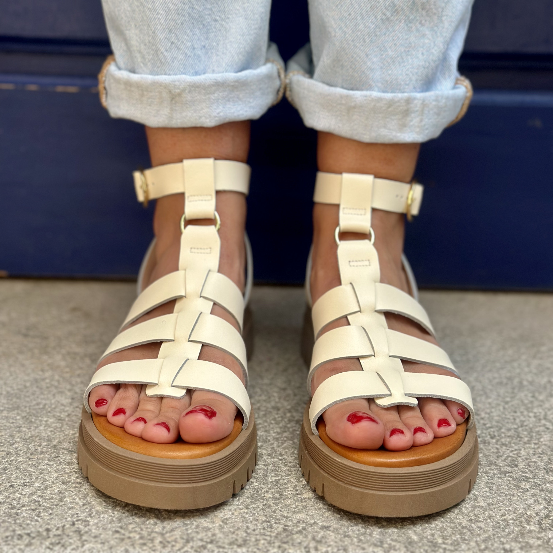 donna lucca sandales 1667 avorie  (3)