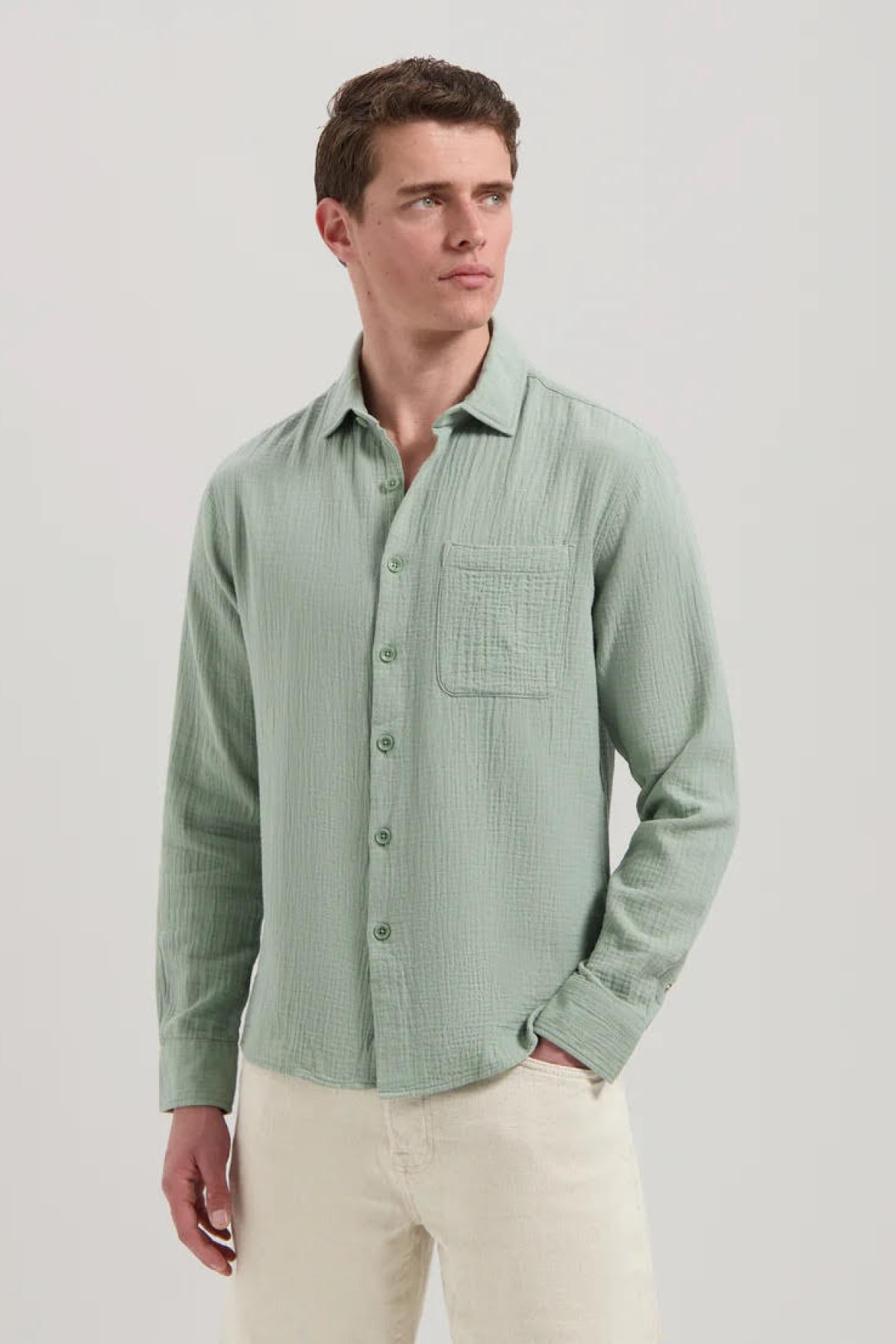dstrezzed chermise axton mousseline de coton vert d'eau (1)