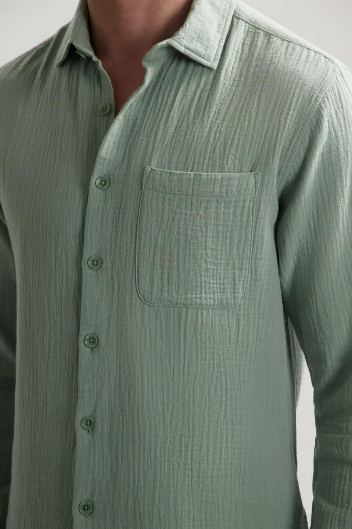 dstrezzed chermise axton mousseline de coton vert d'eau (4)