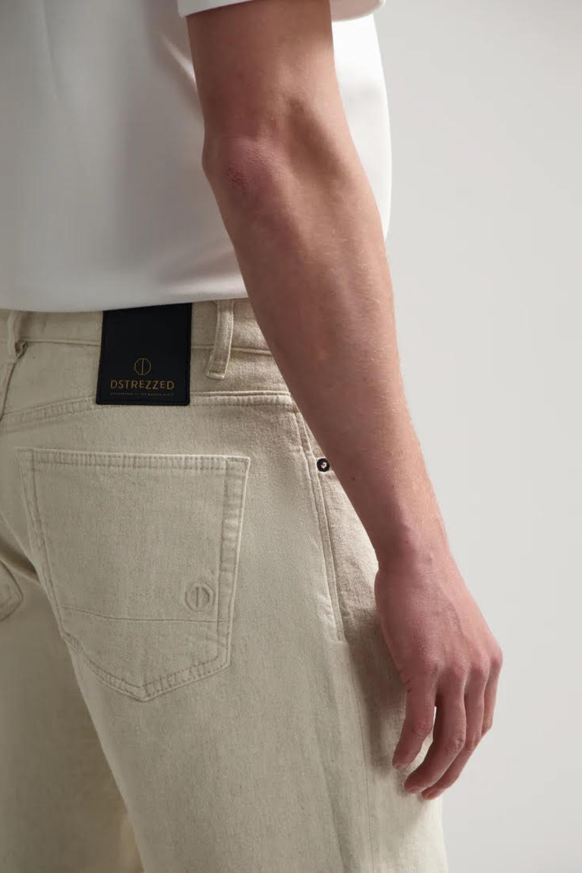 dstrezzed short en jean beige (3)