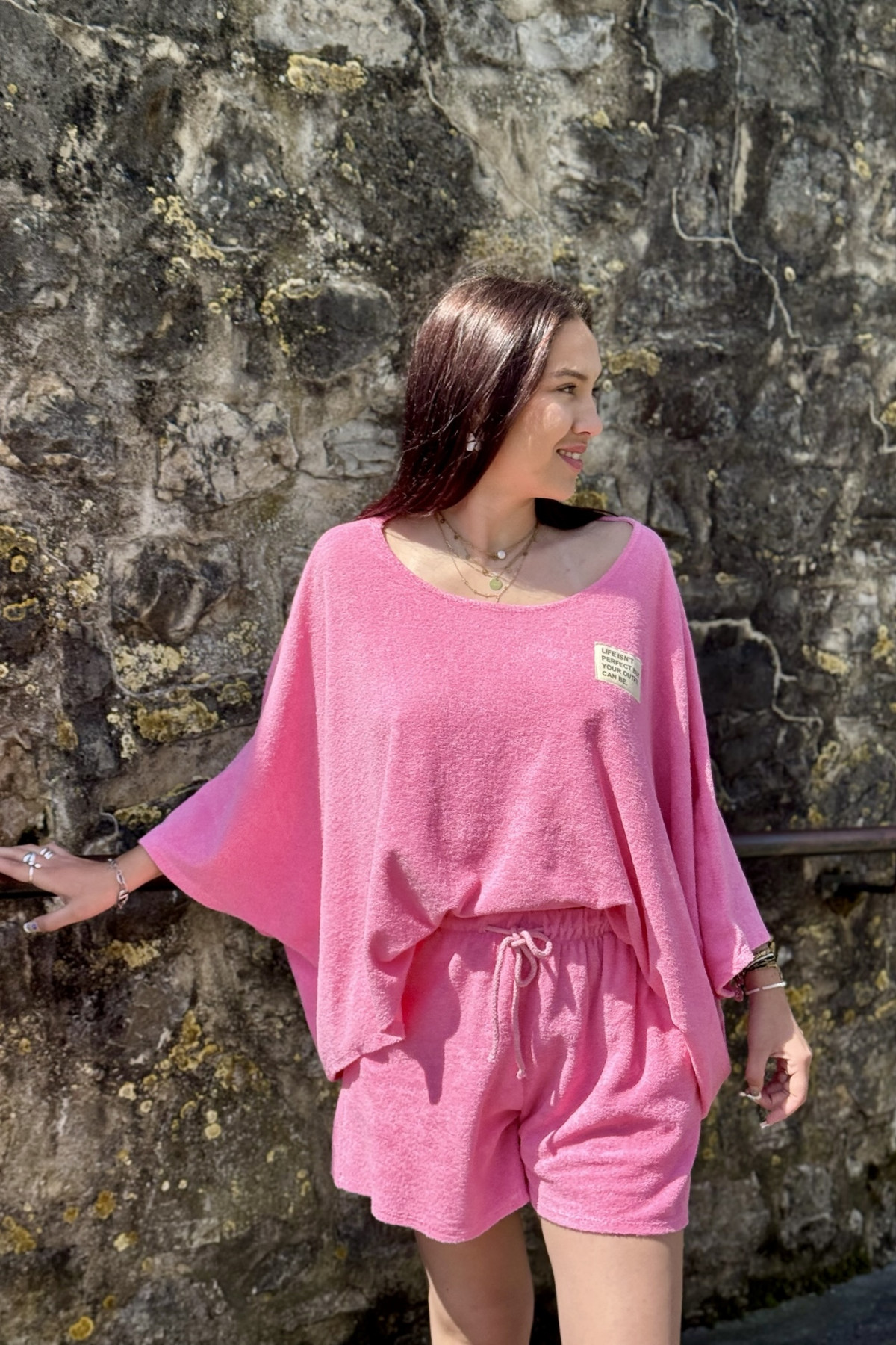 ENSEMBLE EN EPONGE ROSE  (5)