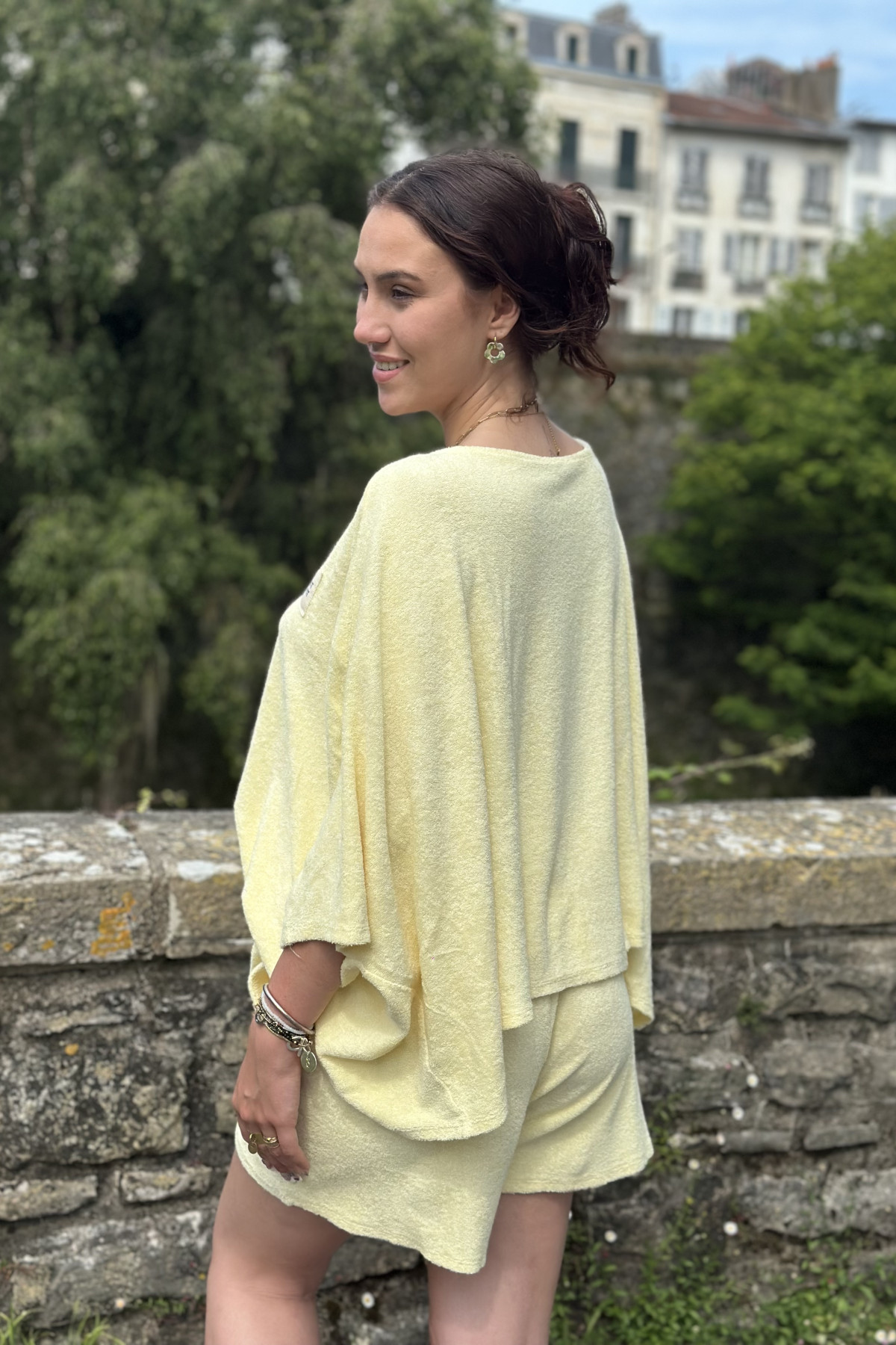 ENSEMBLE EN EPONGE JAUNE  (4)