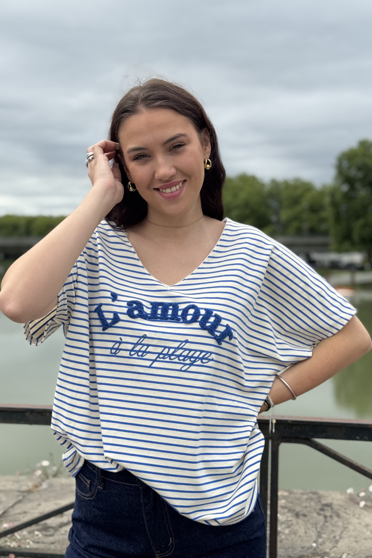 TOP RAYE ECRITURE AMOUR LA PLAGEBLEU ROI  7411 (5)