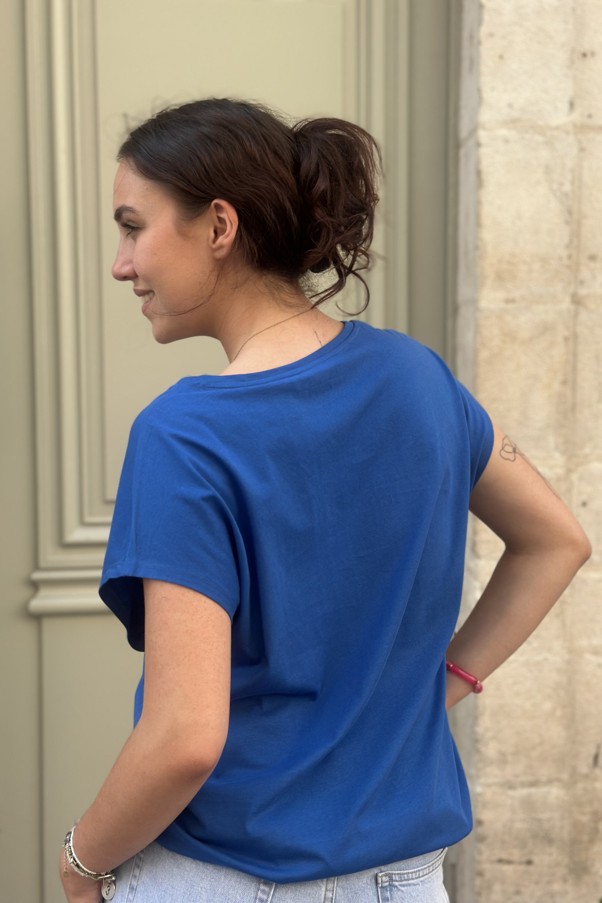 MARCELLO TEE SHIRT BLEU FANTASY AVEC DESSIN (3)
