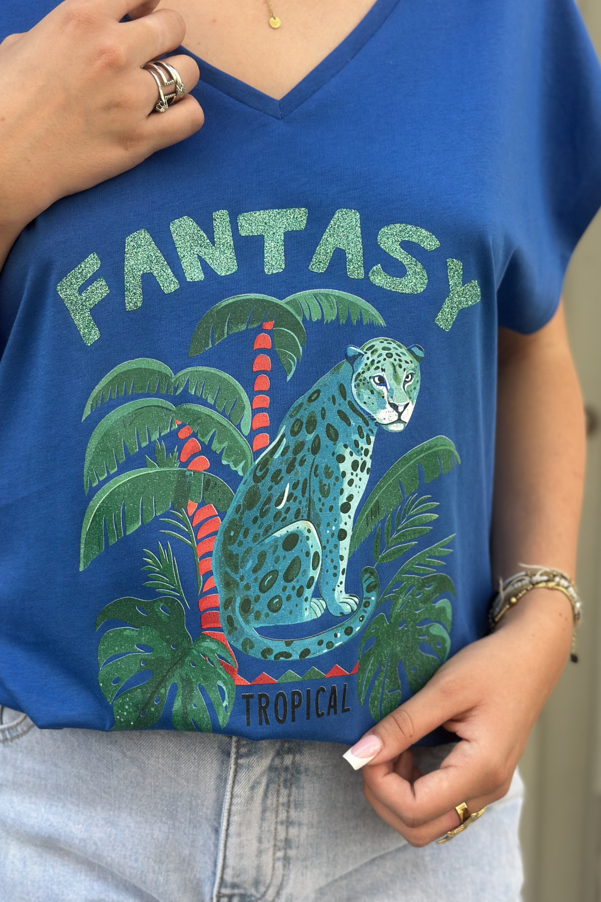 MARCELLO TEE SHIRT BLEU FANTASY AVEC DESSIN (4)