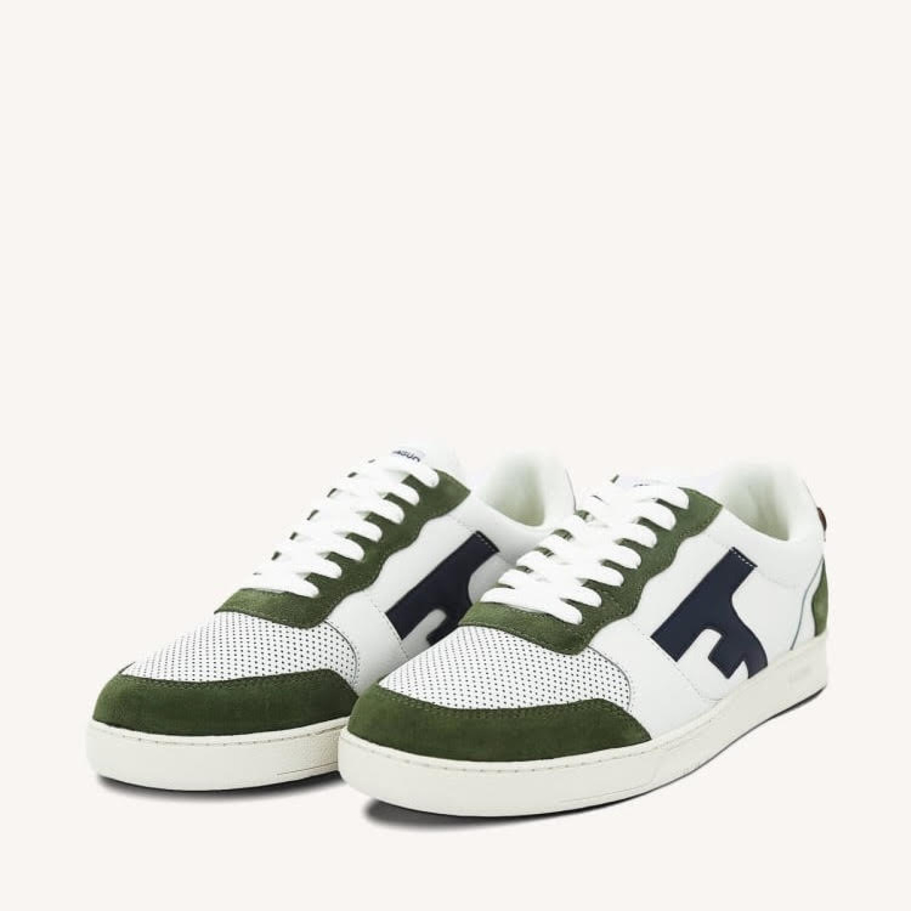 faguo basket hazel blanche et kaki (5)