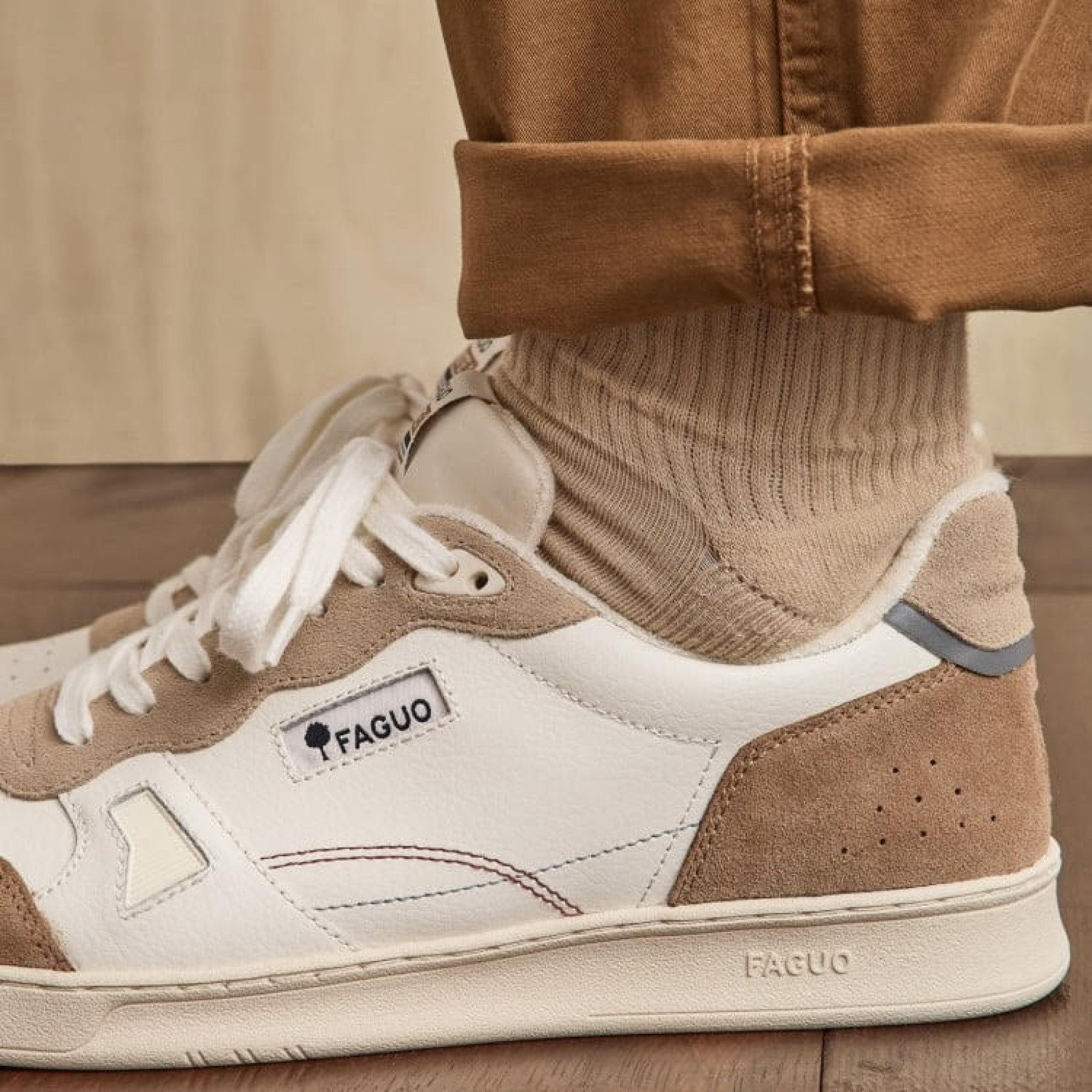 faguo basket commute beige et marron (4)