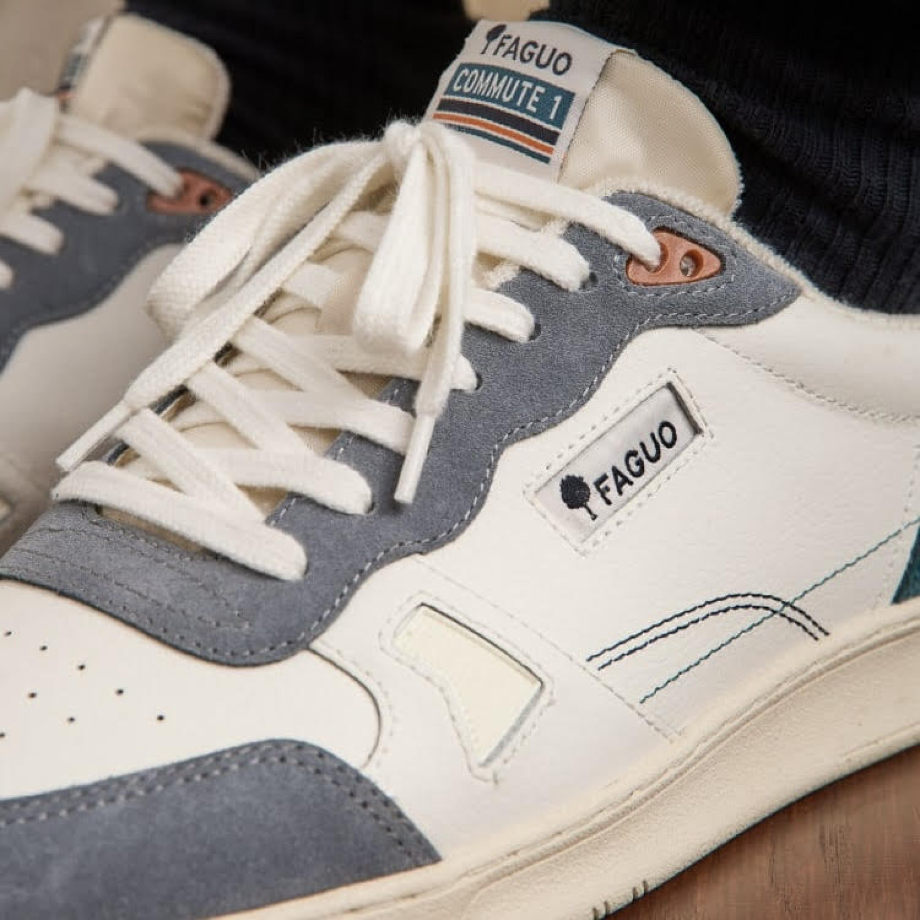 faguo basket commute beige et vert clair (5)
