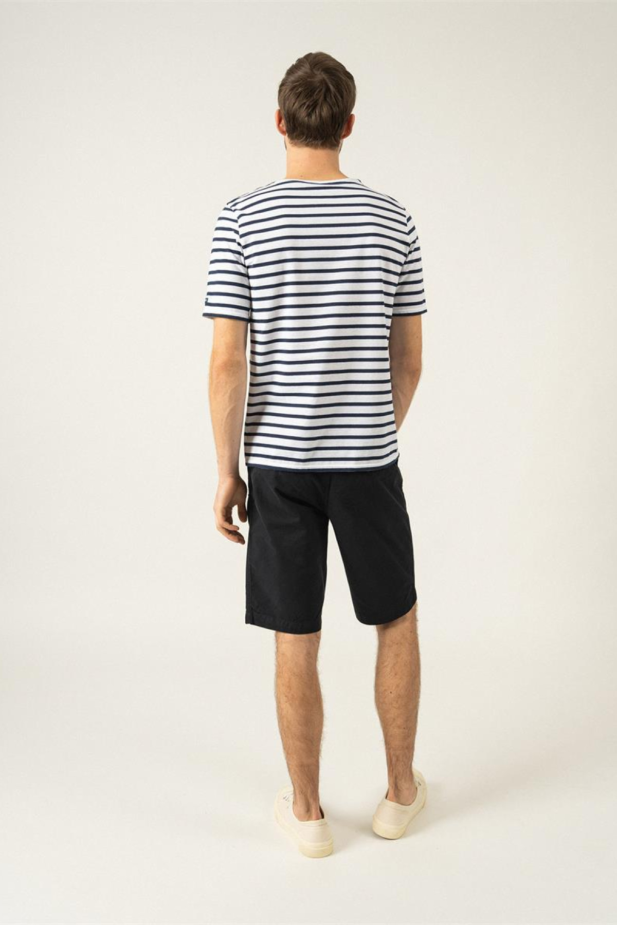 saint james t-shirt marinière levant neige/marine (3)