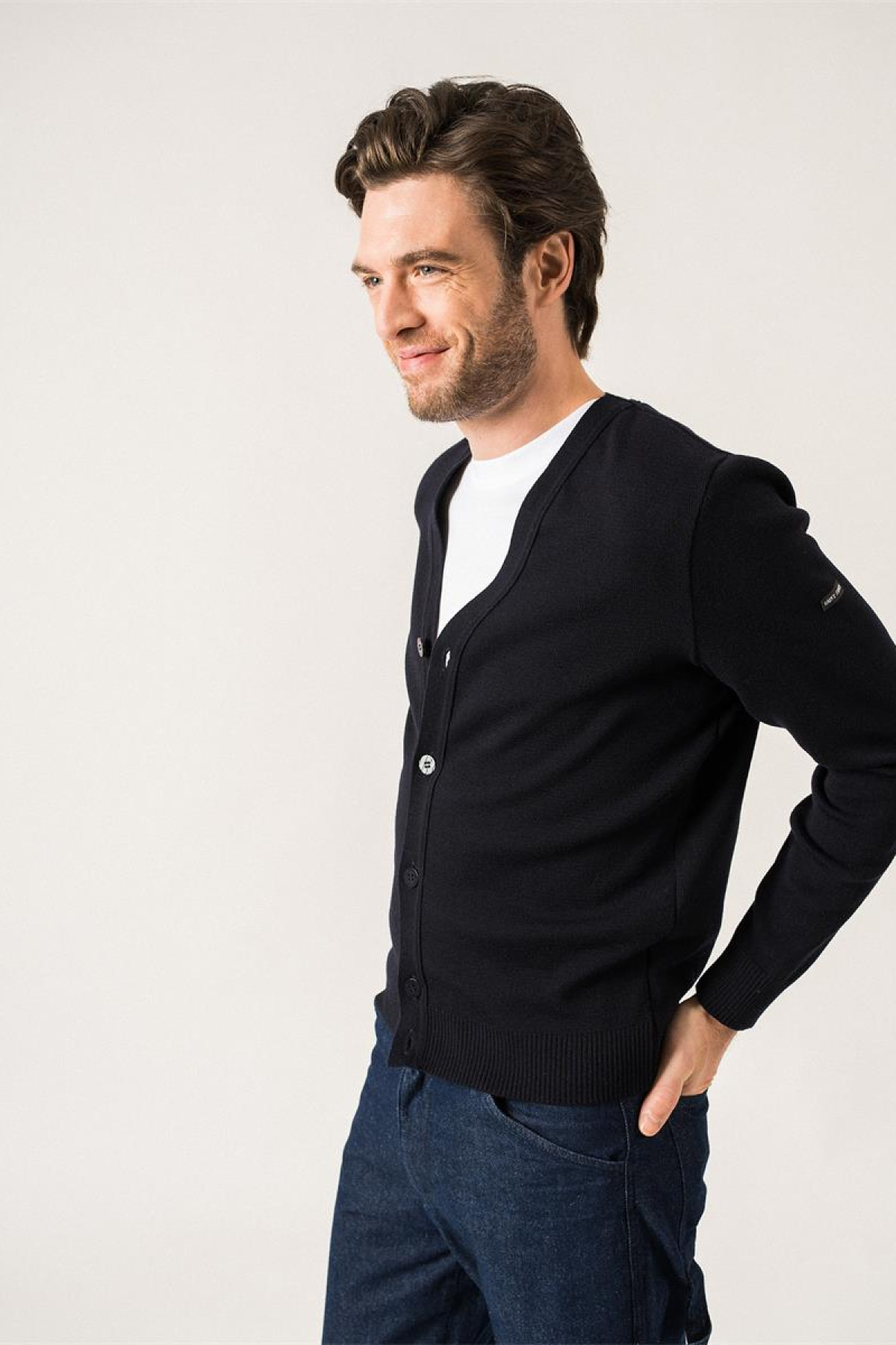 saint james gilet cardigan en laine Equipage (2)