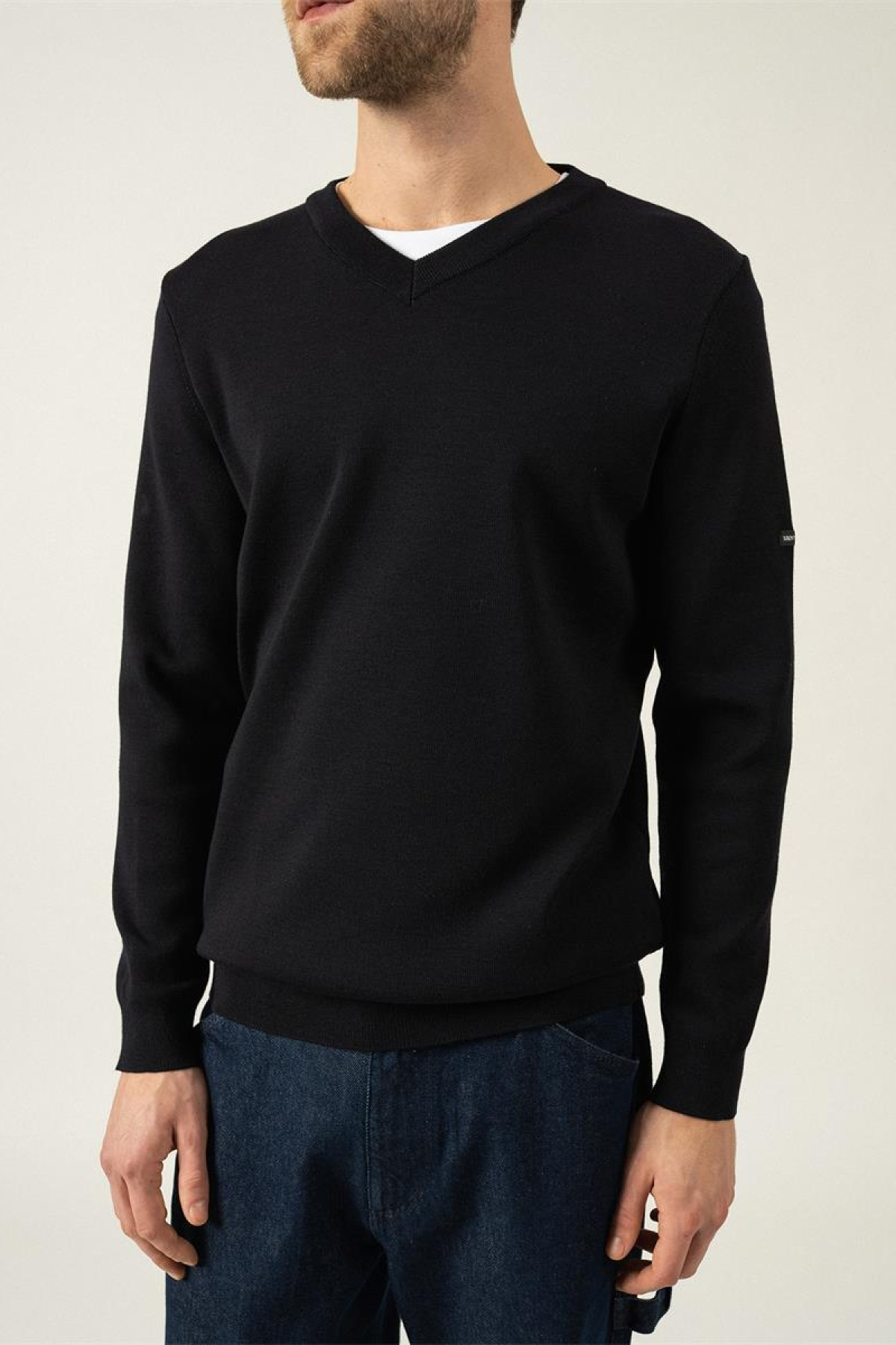 saint james pull cuirasse bleu (4)