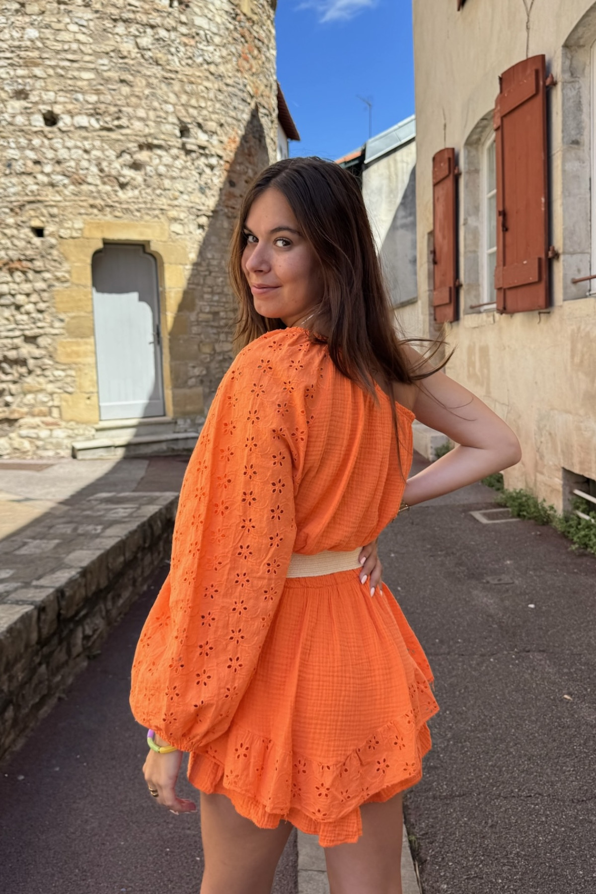 combinaison short orange 9012 sans manches 9012 ete 2025 (4)