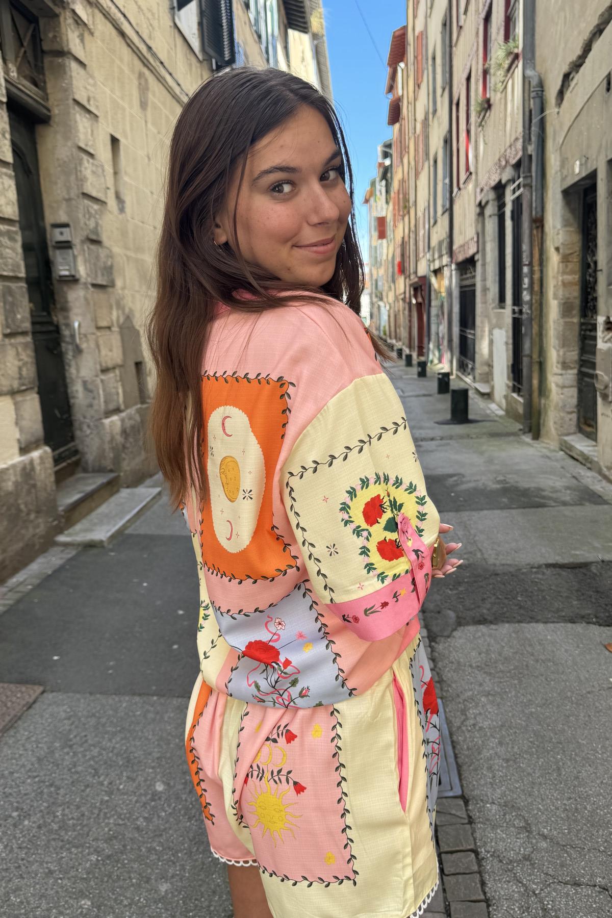 ensemble coloré 3052 chemise et short  (3)