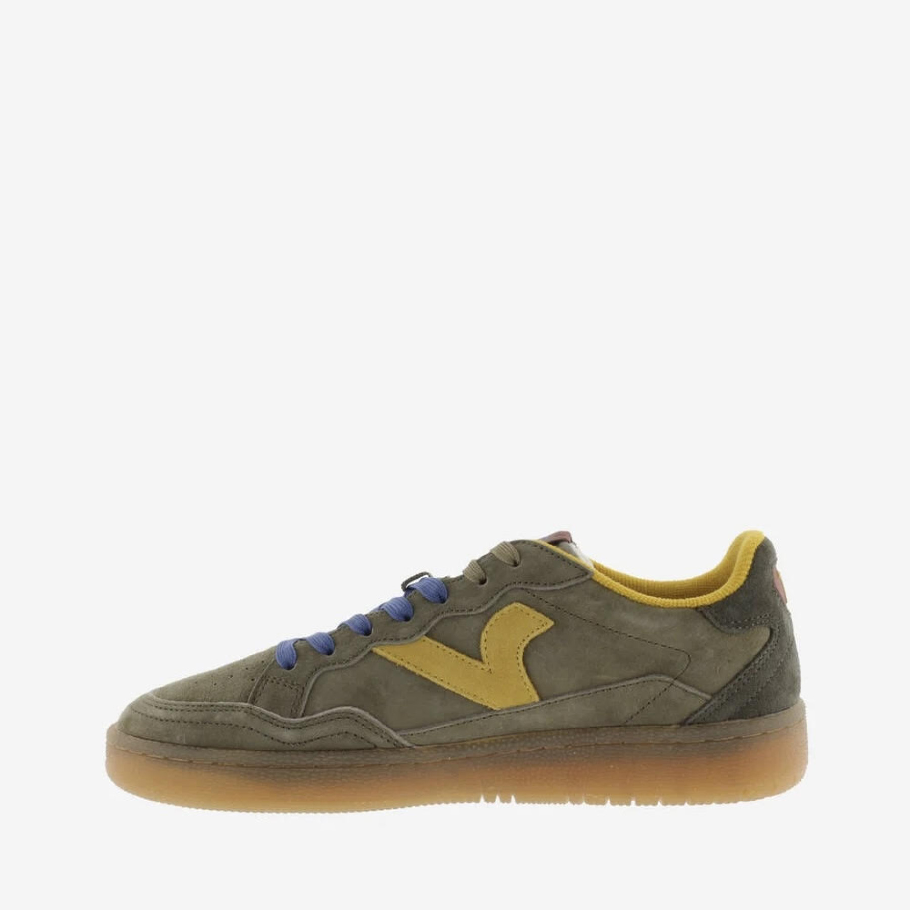 Victoria basket smash kaki 6111 avec lacets bleu (2)