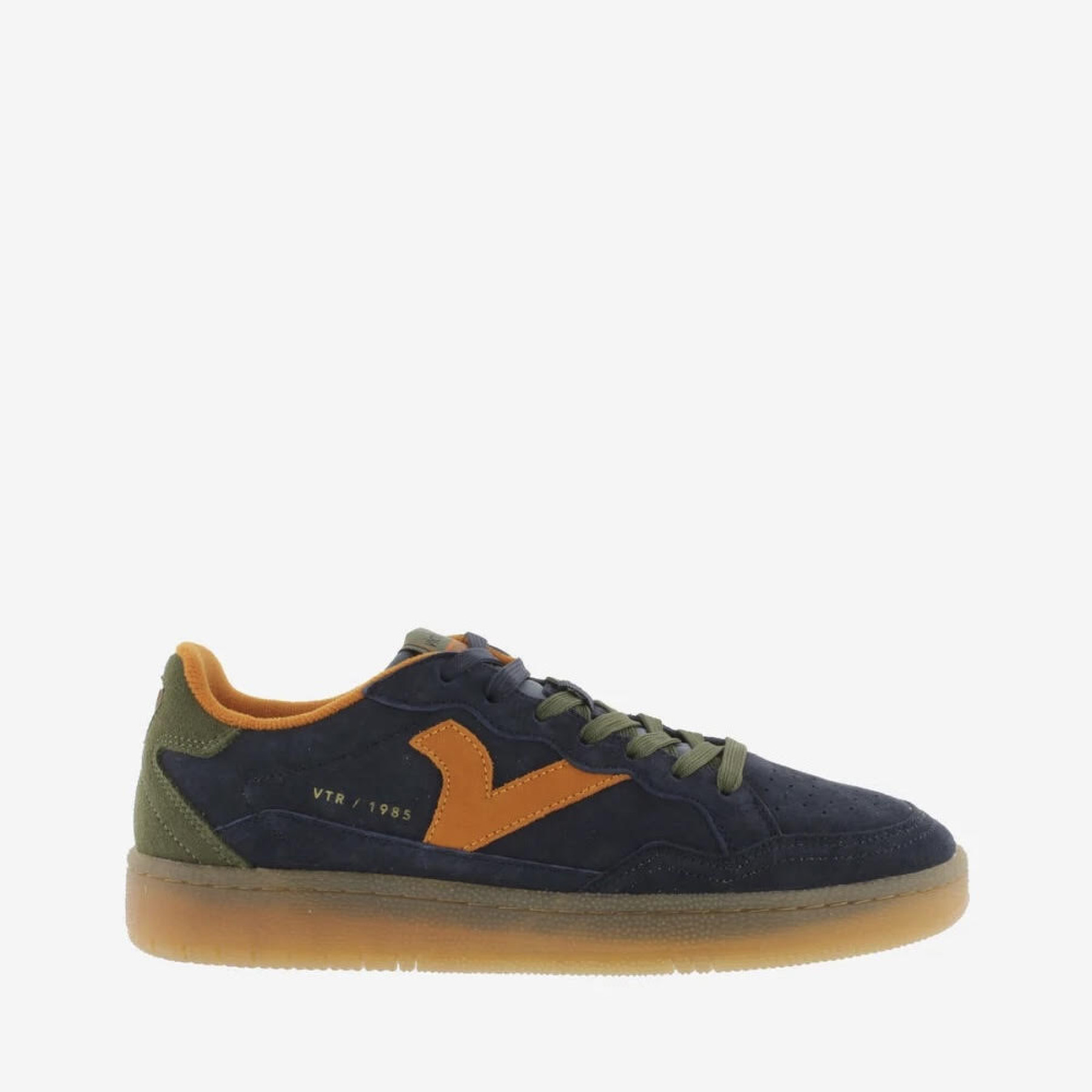 Victoria basket smash bleu marine 6111 avec lacets kaki (1)