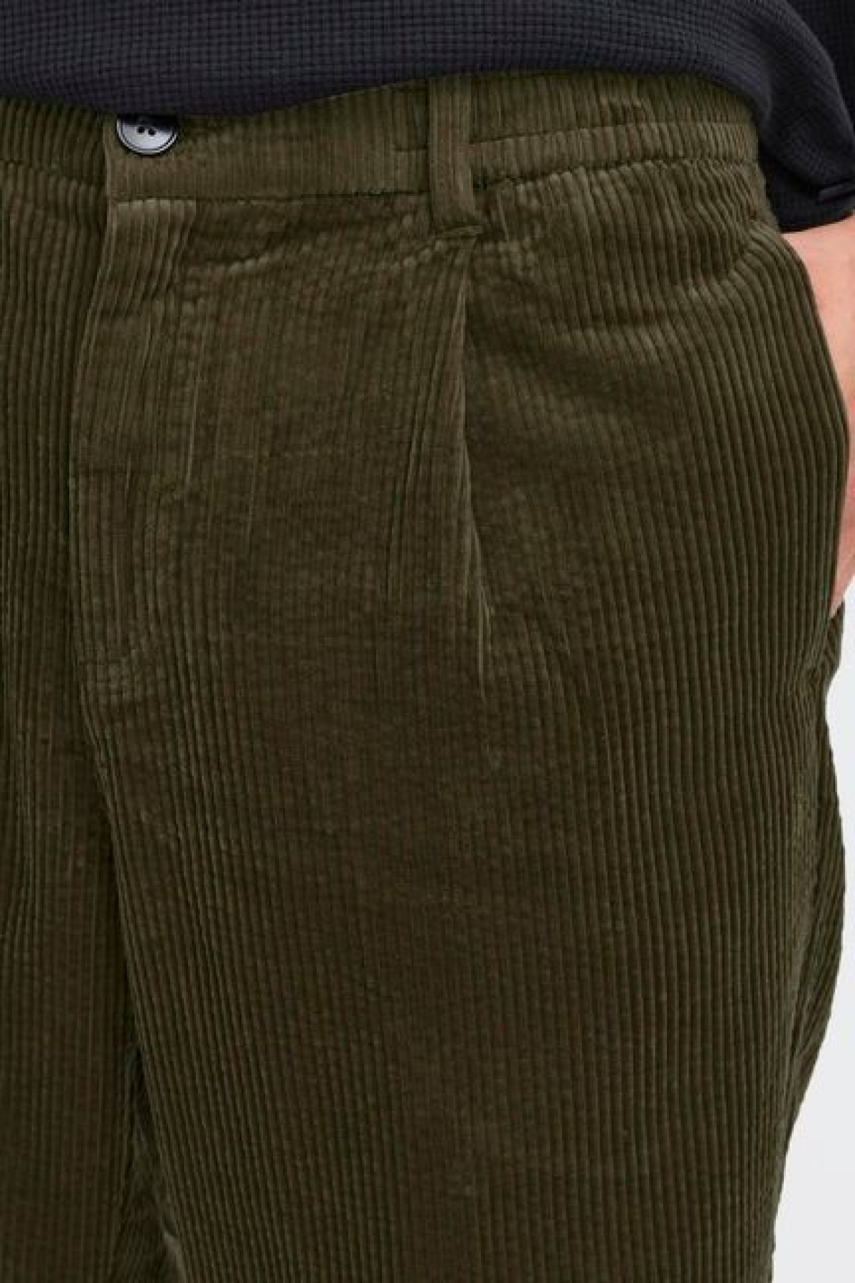 solid pantalon alann kaki (5)