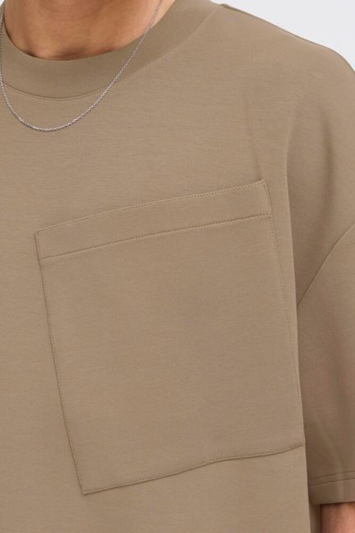 solid t-shirt roland marron (4)