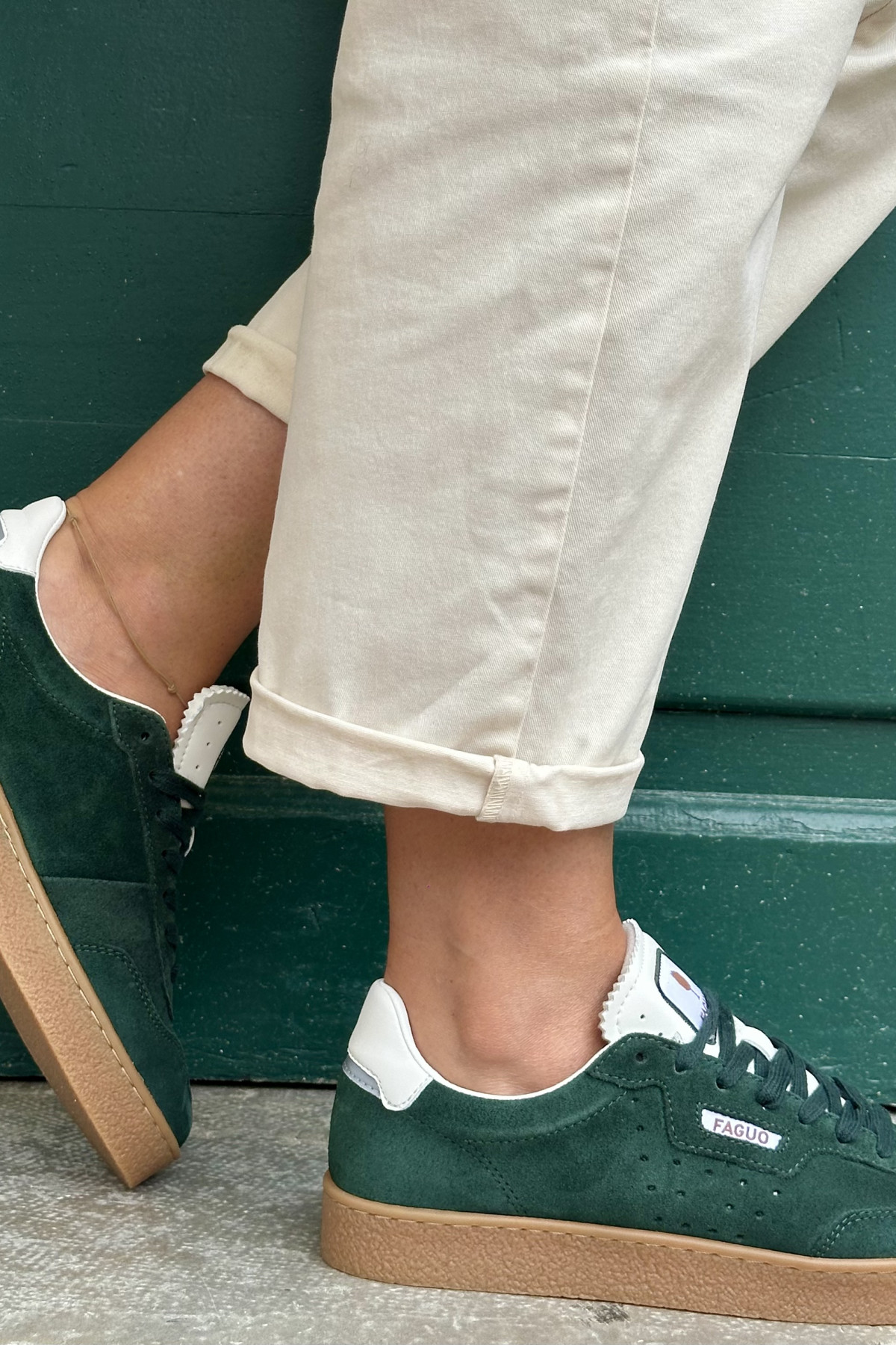 basket faguo lumbo suede green  (3)
